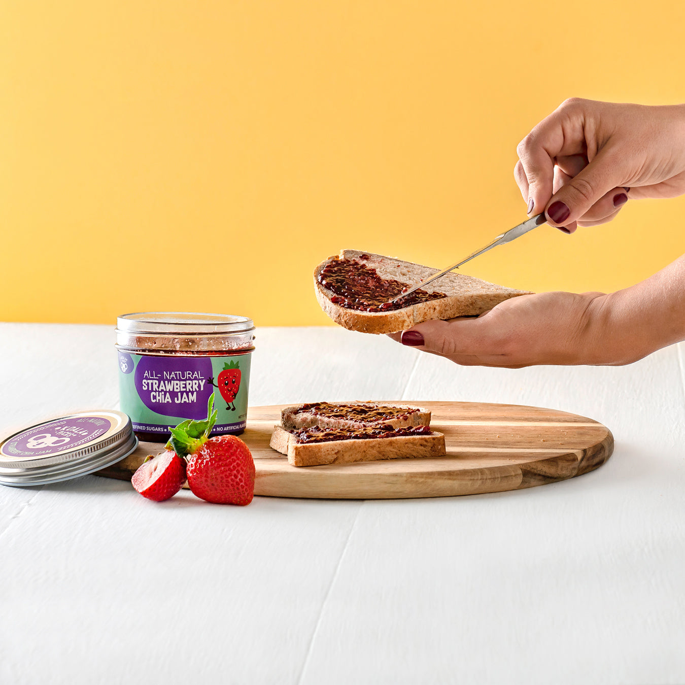 All-Natural Strawberry Chia Jam GF/DF (250g)