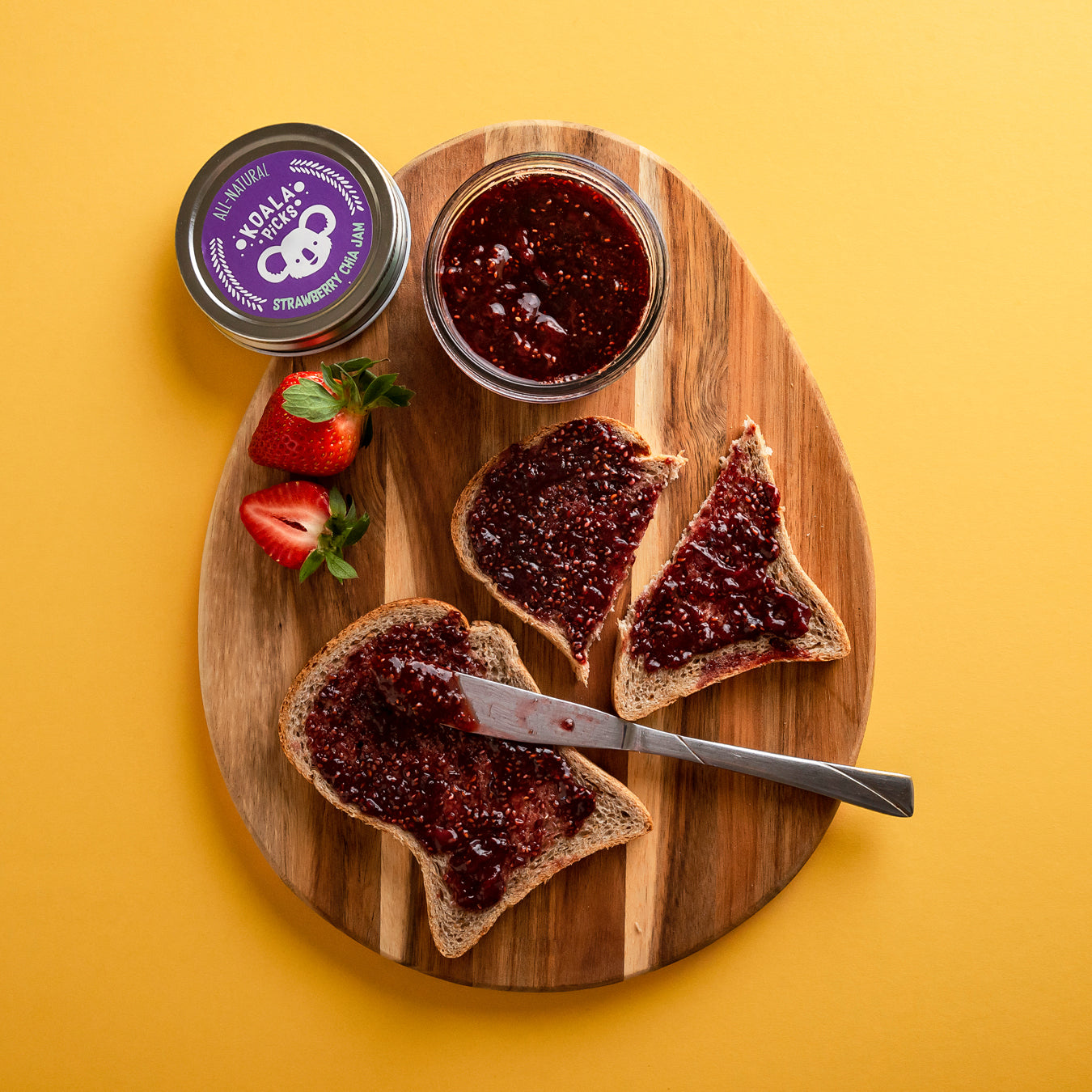 All-Natural Strawberry Chia Jam GF/DF (250g)