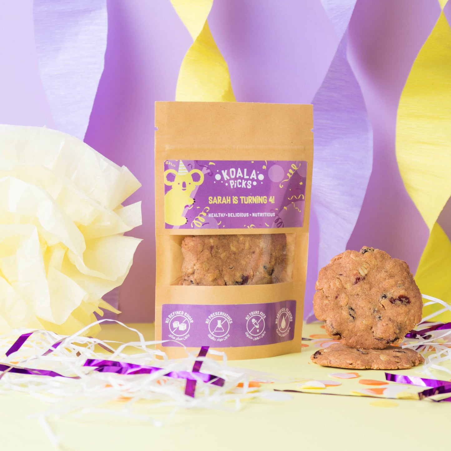 5 x Packs of Cranberry Oat Cookies (2 pcs/pack)