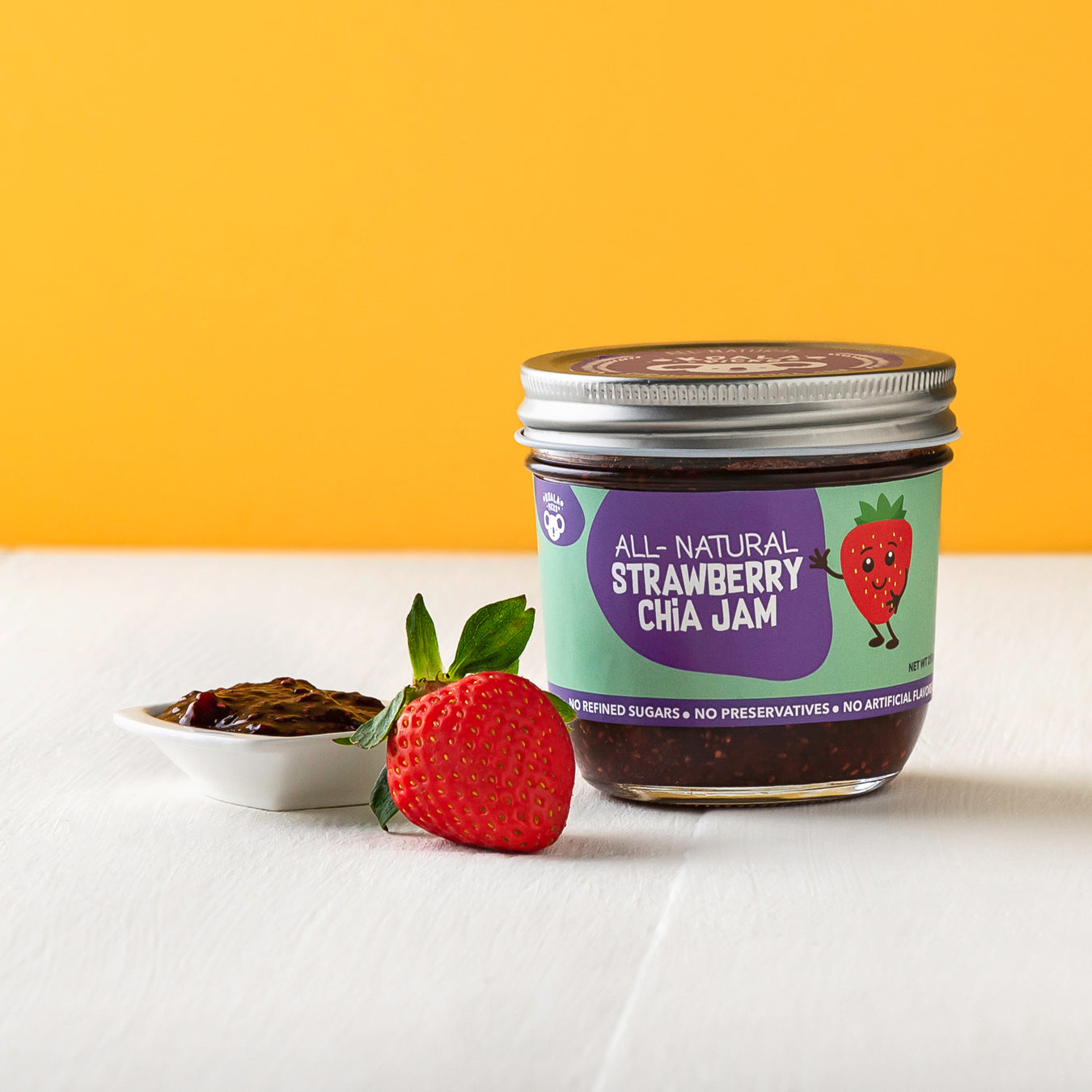 All-Natural Strawberry Chia Jam GF/DF (250g)