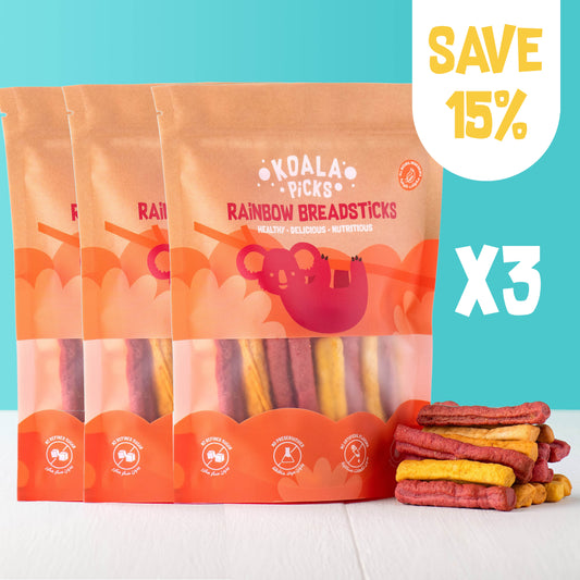 أعواد خبز قوس قزح × 3 عبوات