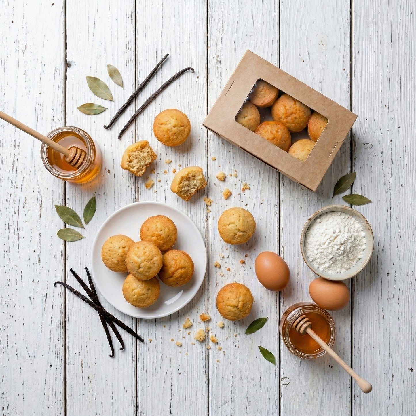 مافن الموز (خالية من الغلوتين و الالبان) (١٢ قطعة)